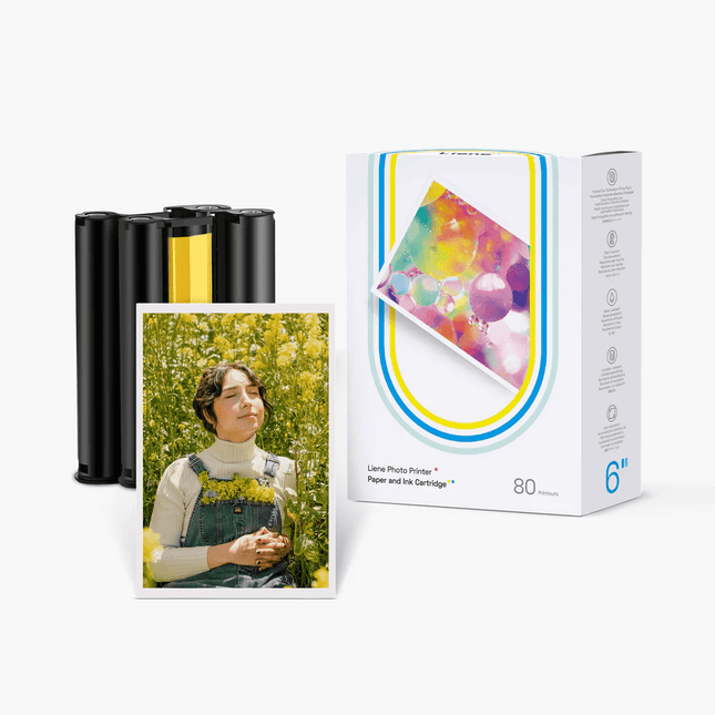Liene Amber 4*6 Photo Paper - 80 Sheets & 2 Ink Cartridges