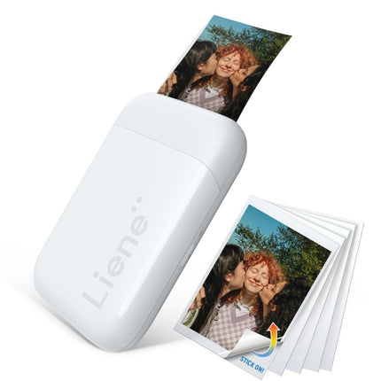Liene Pearl 2*3'' Photo Printer-White (5 Zink Photo Papers)