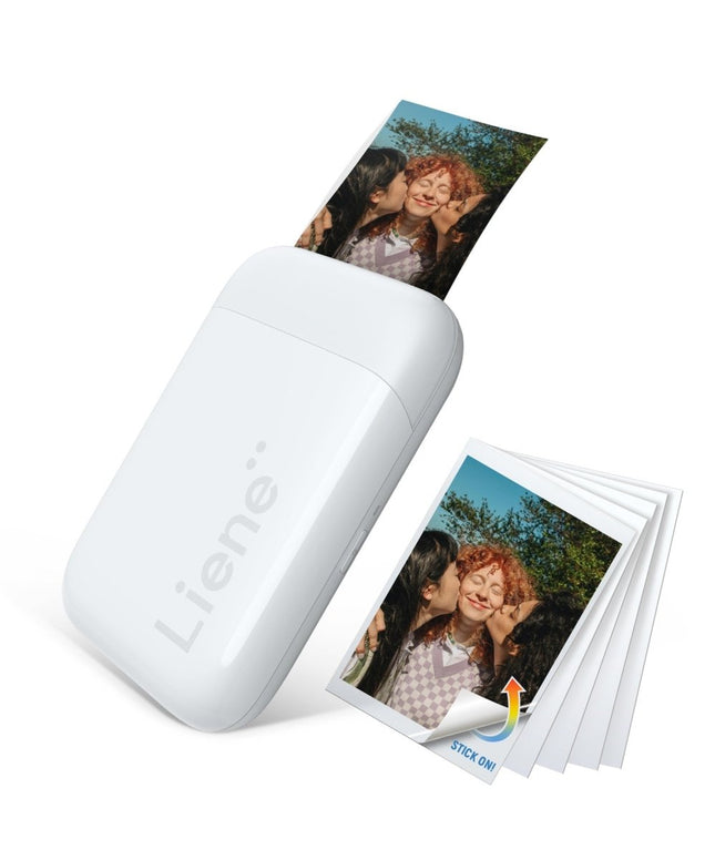 Liene Pearl 2*3'' Photo Printer-White (5 Zink Photo Papers)
